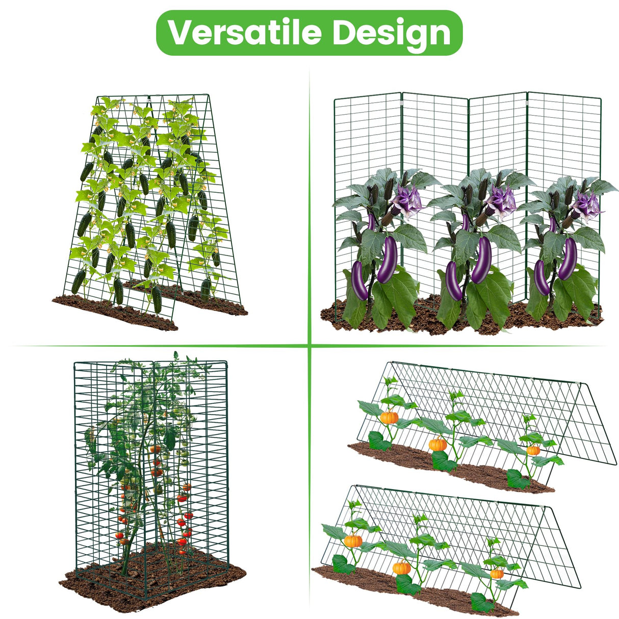 Toriexon Foldable Cucumber Trellis 48" L x 34" W