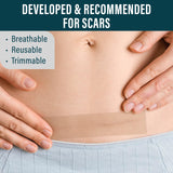 NUVADERMIS Silicone Scar Tape for Surgical Scars - 120" x 1.5" Roll - Extra Long Medical Grade Silicone Scar Tape for C-Section, Tummy Tuck, Keloid, and Surgical Scars - Reusable Tape Strips - 2 Pack