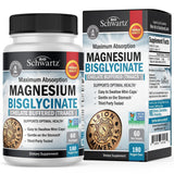 Magnesium Bisglycinate Chelated Supplement - High Absorption Magnesium Glycinate Supplement for Women and Men - Sleep, Muscle, Bone & Joint Support - Non-GMO, Non-Laxative Chelate - 180 Capsules