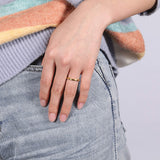 TRUMIUM 2mm 24K Gold Plated Tungsten Rings for Women Plain Thin High Polish Engagement Wedding Band Size 8
