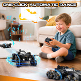 jopeaa Remote Control Car, 2.4Ghz 8WD Rc Stunt Car with Automatic Demonstration, 360° Spins, Music and LED Lights, Remote Control Cars for Boys 4 5 6 7 8-12, Christmas Birthday Gifts Toys for Boys