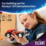 LEGO Disney Cruella De Vil’s Car Building Toy - 101 Dalmations Pretend Play Vehicle Building Set for Girls & Boys, Ages 9+ - Gift for Christmas - 43277