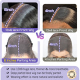 30 Inch Body Wave Lace Front Wigs Human Hair 13x6 HD Lace Front Wigs Human Hair Pre Plucked with Baby Hair 180 Density Body Wave Full Frontal Lace Wigs Human Hair 13x6 for Black Women Natural Color