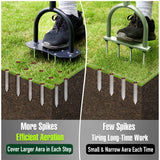 Jardineer Lawn Aerator Tool, Updated 36" Spike Aerator Lawn Tool with Longer Spikes, Pre-Assembled Manual Grass Aerator for Lawn Aeration, Soil Aerating