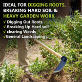 Lanties Hoe Head 1.6 lb, 4-1/2" Blade Width, 1-3/4" Diameter Hole, Grub Hoe Head Garden Steel Tool for Tough Soil, Garden Hacking, Landscaping, Farming or Yard Work, No Handle Included(Blue,1 Pcs)