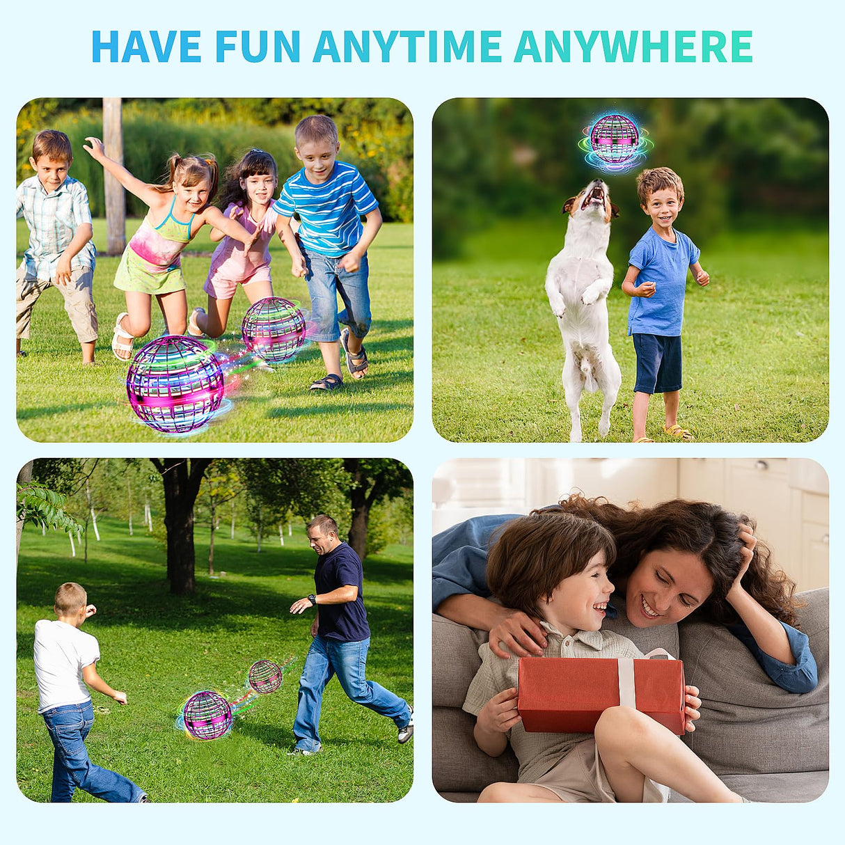 2025 AI Flying Orb Ball Toys, Hand Controlled Boomerang Hover Ball, Mini Drone Cosmic Globe Fidget Spinning Kids Adults Outdoor Fly Toy Christmas Birthday Gift for Boys Girls 6 7 8 9 10+ Year Old