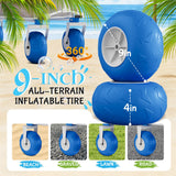 Beach Wagon with Big Wheels for Sand,400L Double Decker Wagon with Extender