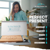 Blue Ridge Mountain Gifts Personalized Wood Cutting Board Laser Engraved Anniversary or Wedding Gift Custom Charcuterie Board Personalized Christmas Gift