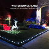 Christmas Light Yard Stakes [Set of 100] Outdoor Light Stakes - 8.5" Tall - Universal Christmas Pathway Lights On Yards, Driveways - Christmas Yard Stakes - USA Made