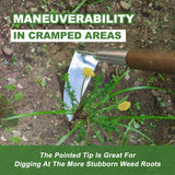 Haliaeetus Sickle Hoe, 58'' Long Handle Japanese Hand Hoe for Removing Weed