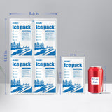 ICE OWL Dry Ice Packs for Shipping Non-Stick for Food Double-Sided Absorption TUV and SGS Tests Long Lasting Shipping Cold Packs 10 Sheets 14"x8.7" 10x4 for Coolers Lunch Bags Cells