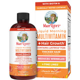 MaryRuth Organics Liquid Multivitamin + Hair Growth | Biotin 10000mcg | Lustriva Hair Growth Supplement | Clinically Tested in Women for Thicker Hair & Facial Wrinkle | Skin Care | 18+ | 15.22 Fl Oz