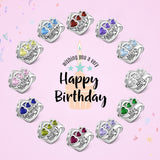 JIAYIQI Heart June Birthstone Charm for Pandora Charms Bracelet