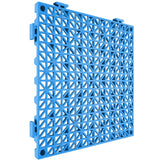 VEVOR Interlocking Tile 50PCS Blue, Drainage Tiles 12" x 12" Splicing, Soft PVC Interlocking Drainage Floor Tiles, Non-Slip Drainage Holes for Restroom, Bathroom, Kitchen, Pool, Wet Areas