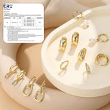 BESTEEL 13 Pairs Small Stud Hoop Earrings Set for Women, Gold Earrings Pack