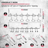Ultimate 121-Piece Pegboard Hooks Set, Pegboard Accessories with Metal Hooks, Durable Peg Board Organizer Accessories, Pegboard Bins, Peg Board Tool Utility Hooks