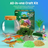 Dinosaur Toys for Kids - Dinosaurs Terrarium Kit for Kids - Birthday Christmas Gifts for Boy Ages 4 5 6 7 8-12 Year Old - DIY Dino Toys for Boys - Arts and Crafts Kit for Kid