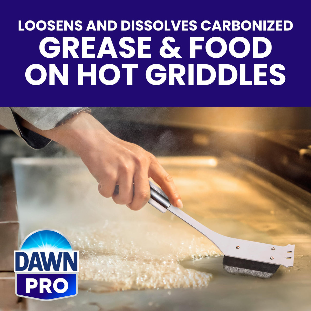 Dawn PRO Hi-Temp Grill and Griddle Cleaner, Commercial Grade, Bulk Liquid Bottles + 1 Spray Nozzle, 32 oz (Case of 6)