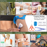 Survival Kit, Gifts for Men Christmas Dad, 150 PCS Survival Gear and Supplies Equipment with Trauma Bag, Molle Pouch Emergency Kit for Outdoor Camping, Hunting, Car, Home, Earthquake, Adventures