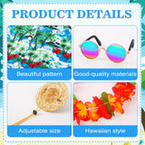 DTOFOOT 4 Pcs Hawaiian Porch Goose Outfit for 23 In Goose Statue Costume