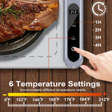 Electric Food Warming Mat Heating：Flameless Silicone Countertop Warmer Tray With 7 Temps 24x16 Inch - Portable Foldable Heat Pad Keep Food Warm For Dinner Serving And Buffet Party - (GRAY)