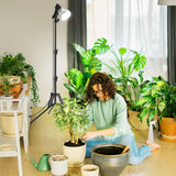 SANSI Grow Lights for Indoor Plants, 4 Dimmable Levels 30W Full Spectrum Plant Lights for Indoor Growing, Tripod Stand Adjustable 30"-55" Plant Grow Light with Remote Control Auto Timer