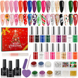 Nail Polish Advent Calendar 2026, Nail Advent Calendar, Beauty Advent Calendar 2026 for 24 Days Christmas Manicure Gift Set for Women, Teens, and Nail Art Hobbyist
