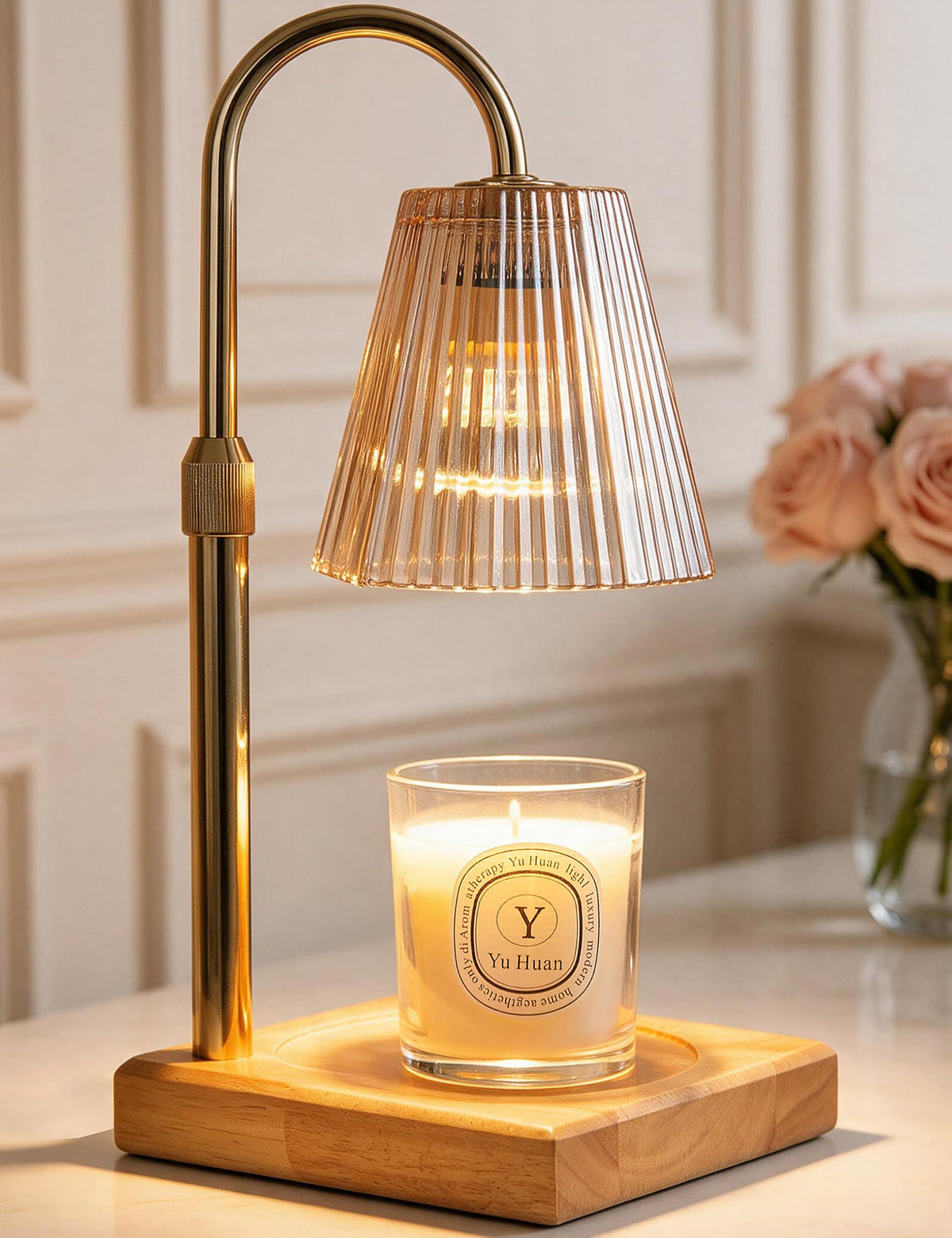 Allanmen Candle Warmer Lamp Gold, Home Decor, Brithday Gifts for Women Mom