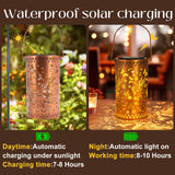 DIBIEECN Mothers Day Gifts for Mom, Birthday Gifts Grandma Ladies Solar Lanterns Outdoor Hanging Hollowed-Out Metal Waterproof LED Garden Decor Outside for Patio Yard Porch, Fairy, 1 Pack