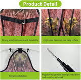Bird Hawk Flying Kite with Pole Crop Protector Bird Scare Flying Kite with 4m Pole Has The Effect of Scaring Birds
