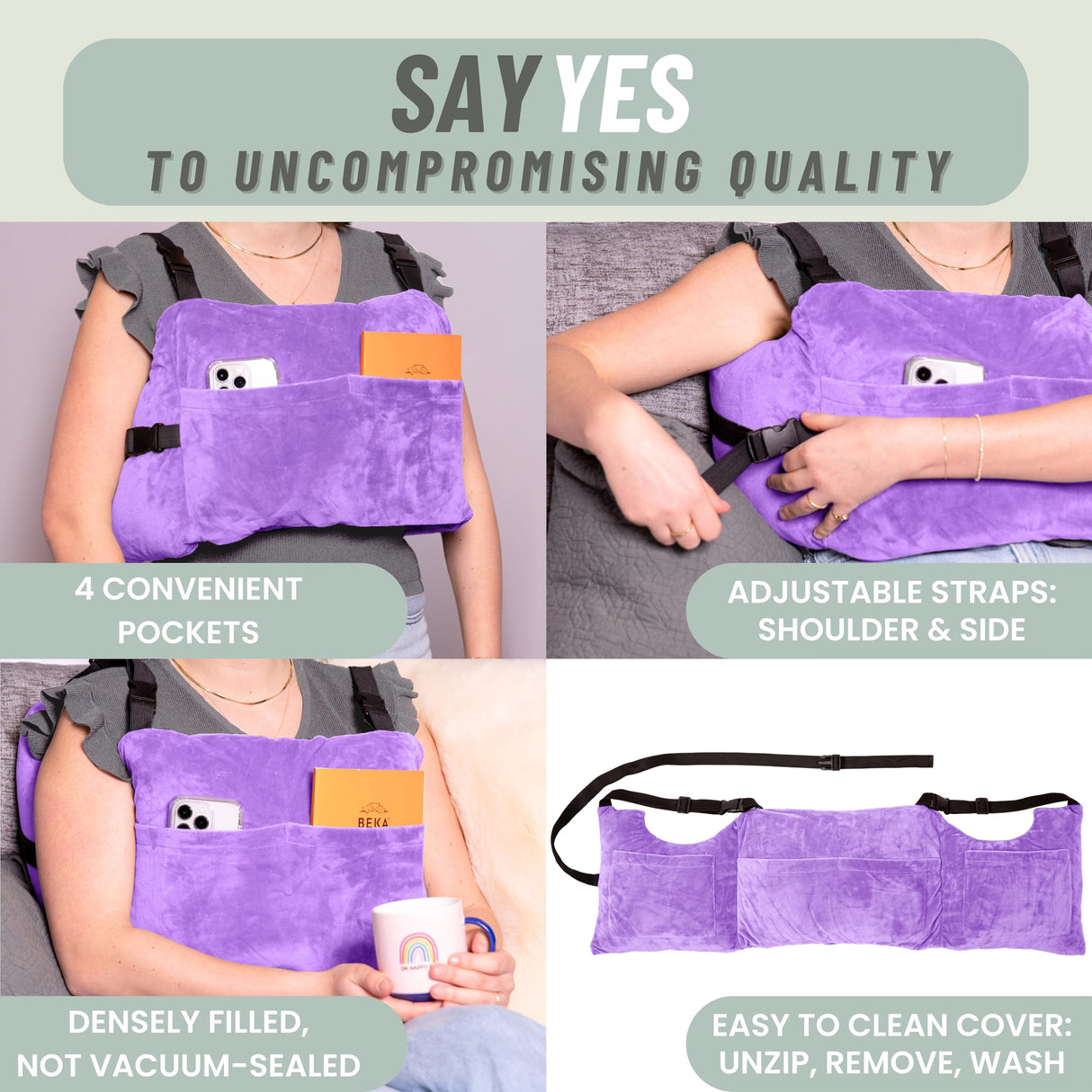 MOYOAMA Post Mastectomy Pillow - Mastectomy Pillows Post Op, Breast Pillow for Breast Surgery Recovery Supplies and Lumpectomy Recovery Supplies, After Mastectomy Must Haves, Breast Reduction Pillow