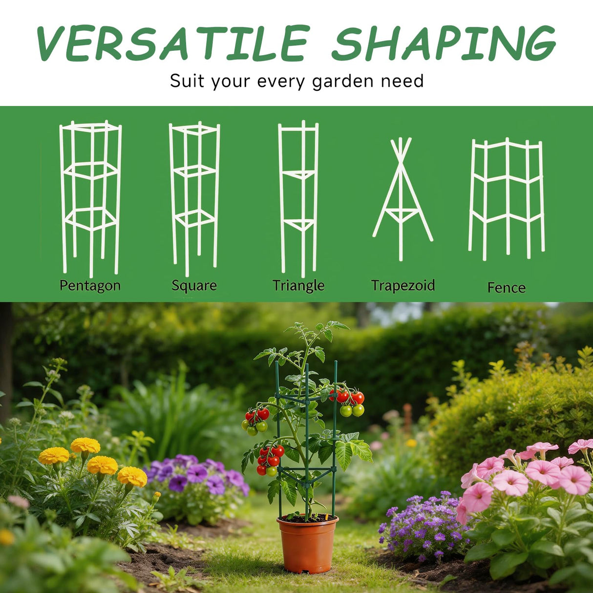 100pcs Garden Stakes Arms for Tomato Cage, 11mm, No Stake