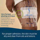 TIDI AquaGuard Sheet – 10” x 12” – Shower Protection Sheet – Self-Adhesive Moisture Barrier – Made Without Latex – Wound Cover For Showering – 7 Sheets Per Package – Home Medical Supplies (50011-PKG)