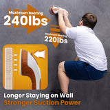 TAILI Shower Grab Bar, 2 Pack 12 Inch Suction Grab Bars for Bathtubs and Elderly, Shower Handle for Seniors Bathroom Safety Grip, No Drilling Removable,Wood Grain