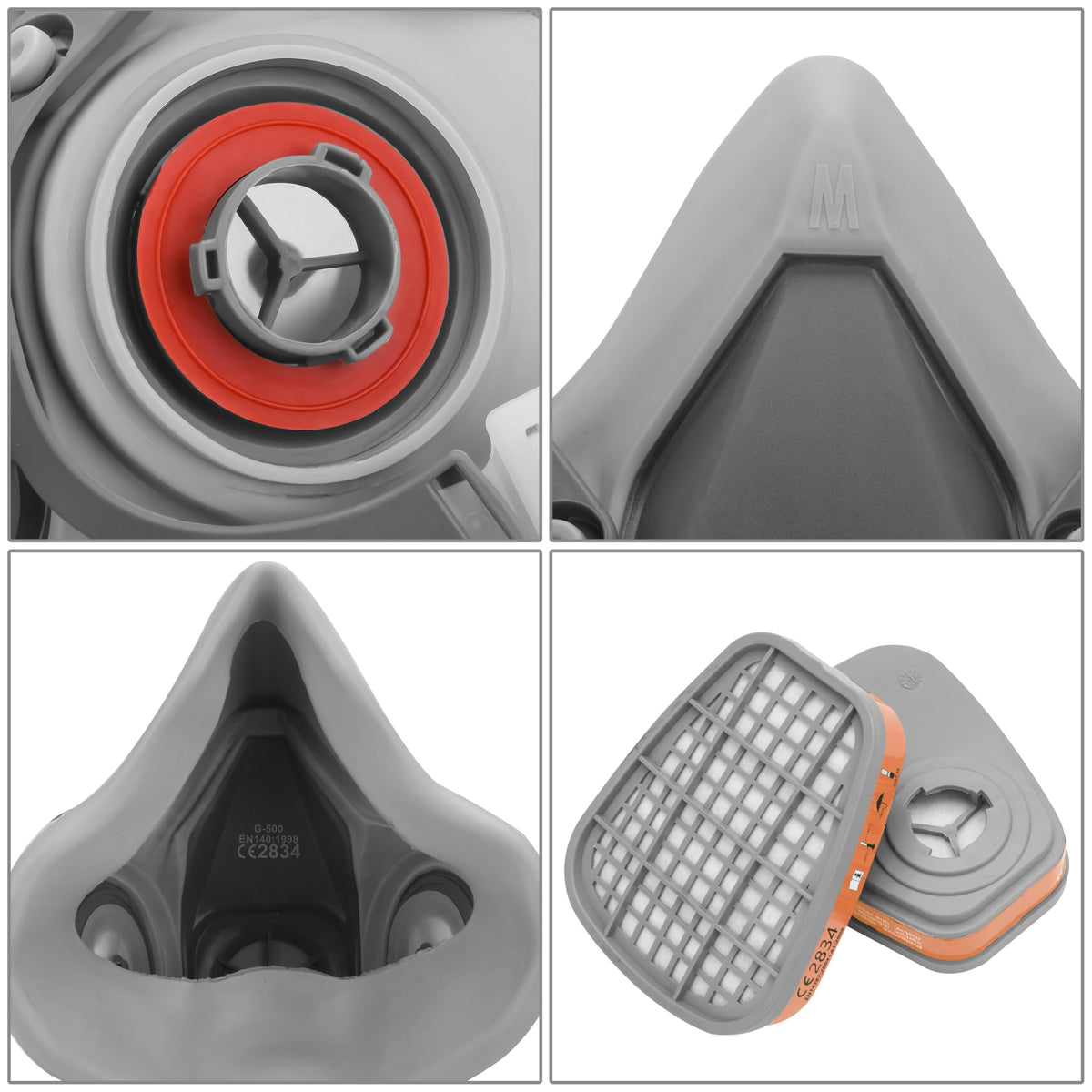 AirGearPro M-500 Reusable Respirator Mask with A1P2 Filters | Anti-Gas ...
