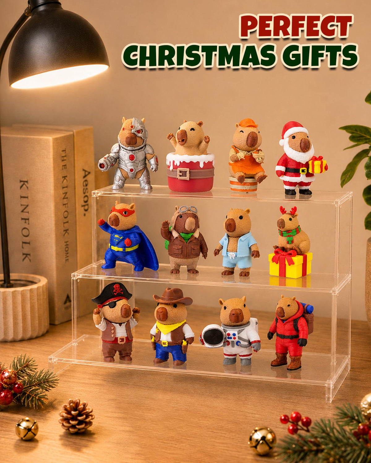 Capybara Advent Calendar 2026 for Boys Girls 3D Printed Animal Toys Gifts