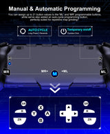 Gammeefy Switch Controllers Compatible with Nintendo Switch/Switch OLED, One-Piece Joypad Controller Replacement for Switch Pro Controller with 9 Lights Color, Christmas Gifts