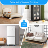 New Upgrade Furniture Sliders, Furniture Movers with Wheels, Furniture Lift Mover Tool Set with 360° Rotatable Wheels, Furniture Dolly for Moving Heavy Duty Sofa, Bed, Load Capacity Up to 750lb
