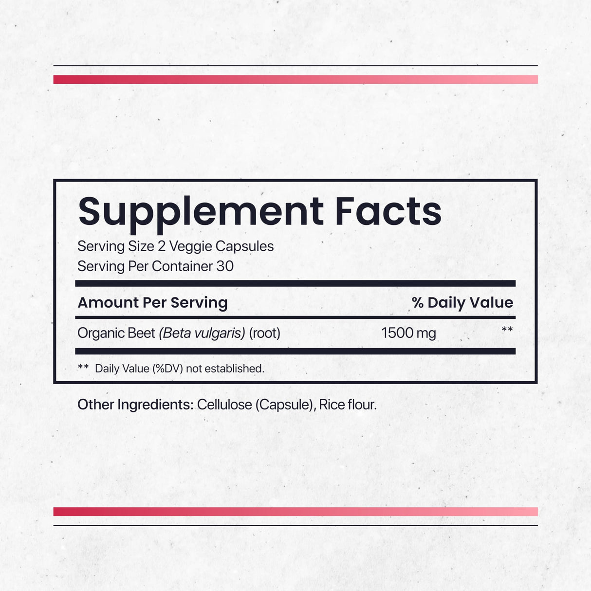 Nature's Pure Blend Organic Beet Root Powder Capsules – Beet Root Capsules & Beets Supplements for Circulation – L Arginine – Nitric Oxide Supplements – 1500MG