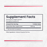 Nature's Pure Blend Organic Beet Root Powder Capsules – Beet Root Capsules & Beets Supplements for Circulation – L Arginine – Nitric Oxide Supplements – 1500MG