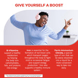 Geritol Liquid Vitamin and Iron Supplement, Energy Support, Contains High Potency B-Vitamins and Iron, Pleasant Tasting, Easy to Swallow, No Artificial Sweeteners, Non-GMO, 12 Oz, 3 Pack