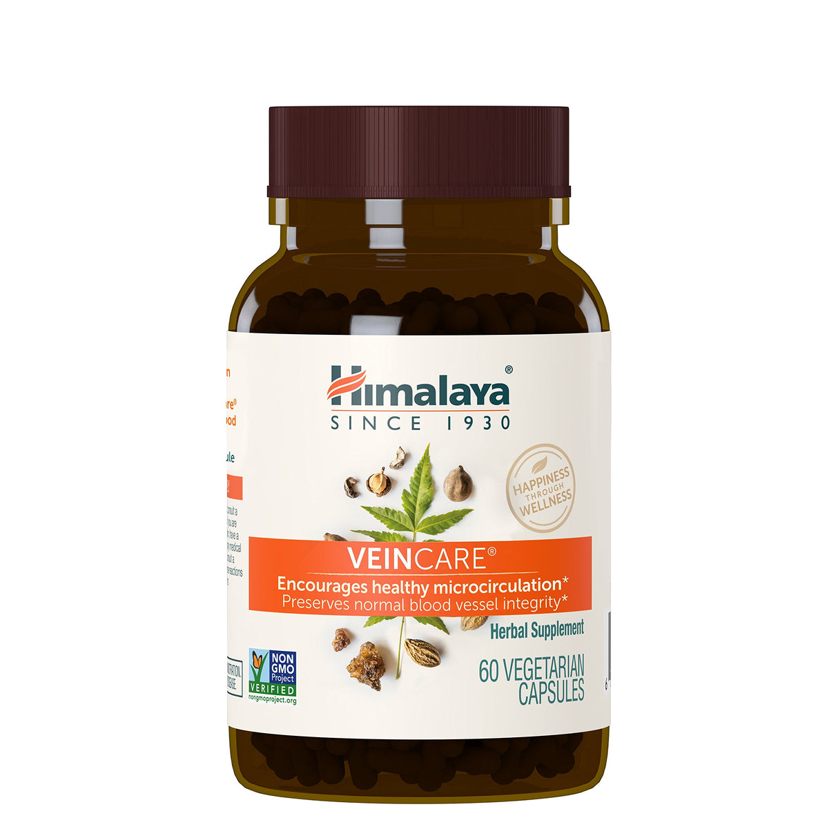 Himalaya VeinCare, 30 Day Supply - Herbal Vein Support Supplements for Circulation and Rectal Comfort - Vegan, Non-GMO, Gluten Free, 300 mg, 60 Capsules