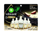 Air Wick Plug In Scented Oil Refills, Sweet Vanilla + Shea Butter, Air Fresheners for Home Long Lasting, Room Fresheners,Air Freshener Plug In, Vanilla Essential Oils, House Essentials, 5 ct