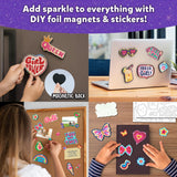Skillmatics Foil Fun - Girl Power, 20+ DIY Foil Art Magnets, Mess-Free Craft Kit, 60+ Foam Stickers, Creative Activity for Girls, Kids, Tweens, Teens (Ages 7-13), Christmas Gifts, Travel, Party Favor