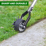 LASTOOLS Wheel Rotary Edger Lawn Tool, Sidewalk 66.7Inch Manual Lawn Edger, Grass Edge Trimmer, Adjustable Stainless Steel Handle with Cushion Grip,Soil,Garden and Yard Tool