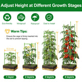 WAENLIR 3 Pack Tomato Cages for Garden, Up to 51 Inch Tomato Trellis for Raised Garden Bed, Plant Stakes for Pots, Durable Tomato Plant Support Garden Stakes for Climbing Plants