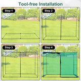 Toriexon Crop Cage Plant Protection Tent 6.5 x 10 x 6.5 Feet