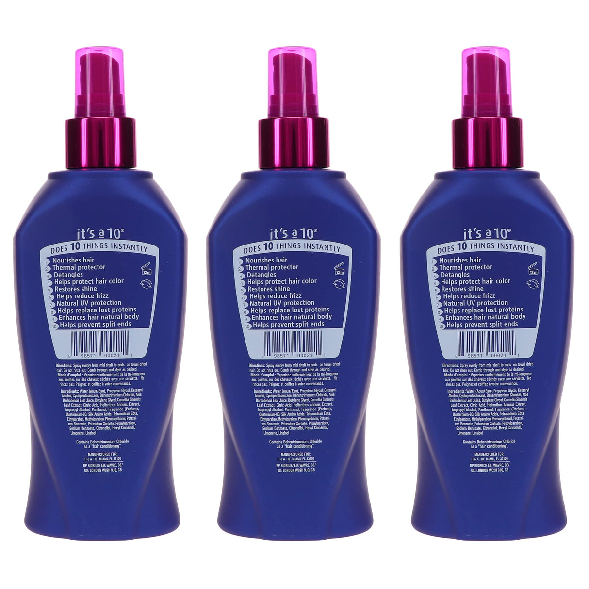 It's a 10 Miracle Leave-in Product 10 oz 3 Pack
