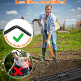 COZEER 30" x 10" Leveling Rake,Leveler Tool with 78" Adjustable Handle