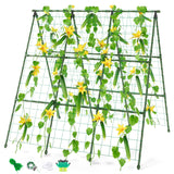 Miory Cucumber Trellis, 48"x48" A-Frame Trellis for Raised Bed, Garden Trellis for Climbing Plants Outdoor, Plant Support for Vegetables Vines